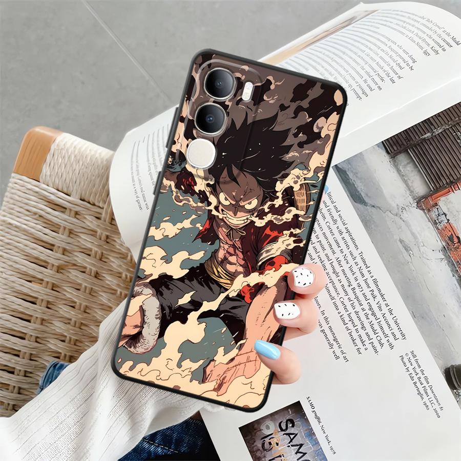 Cool Luffy Anime Case for Vivo V25 V30 Y51S Y78 Y71 Y91 Y52S Y93 V29 V27 Y53S Y75 Y81 V21E V23 Y50 Y95 Phone Cover
