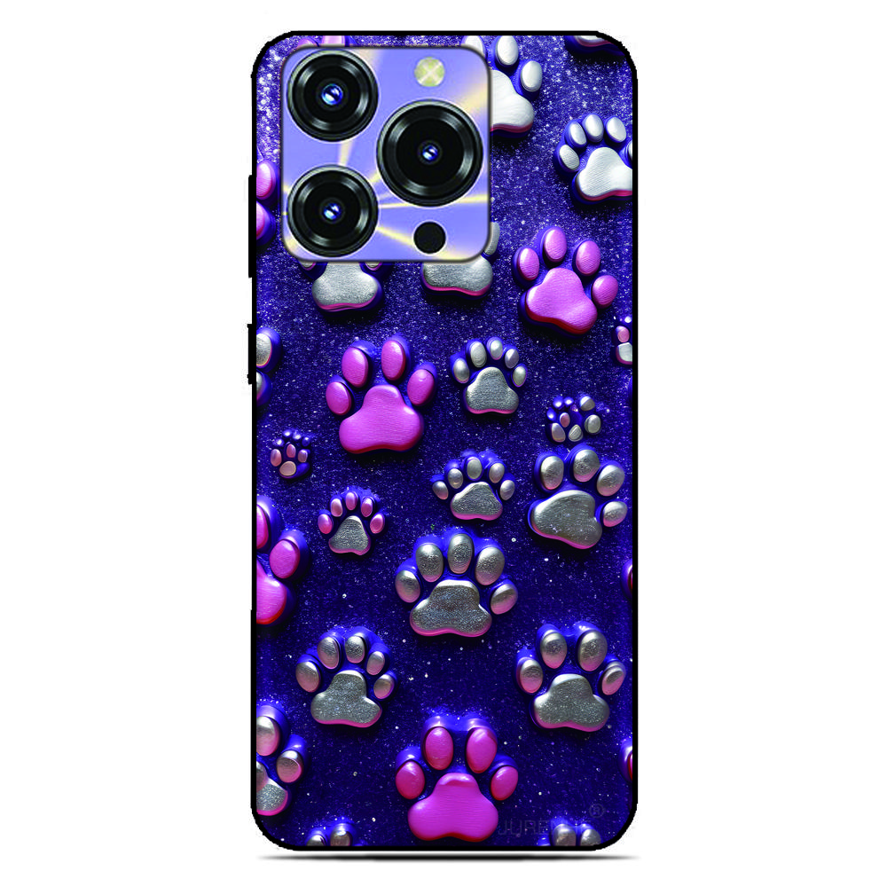 Dog Paw Print Back Cover for Sony Xperia 10 1 VII VI 5 II III IV V 2023 XZ5 XZ4 XZ3 XZ2 Compact XA1 XA2 TPU Soft Phone Case