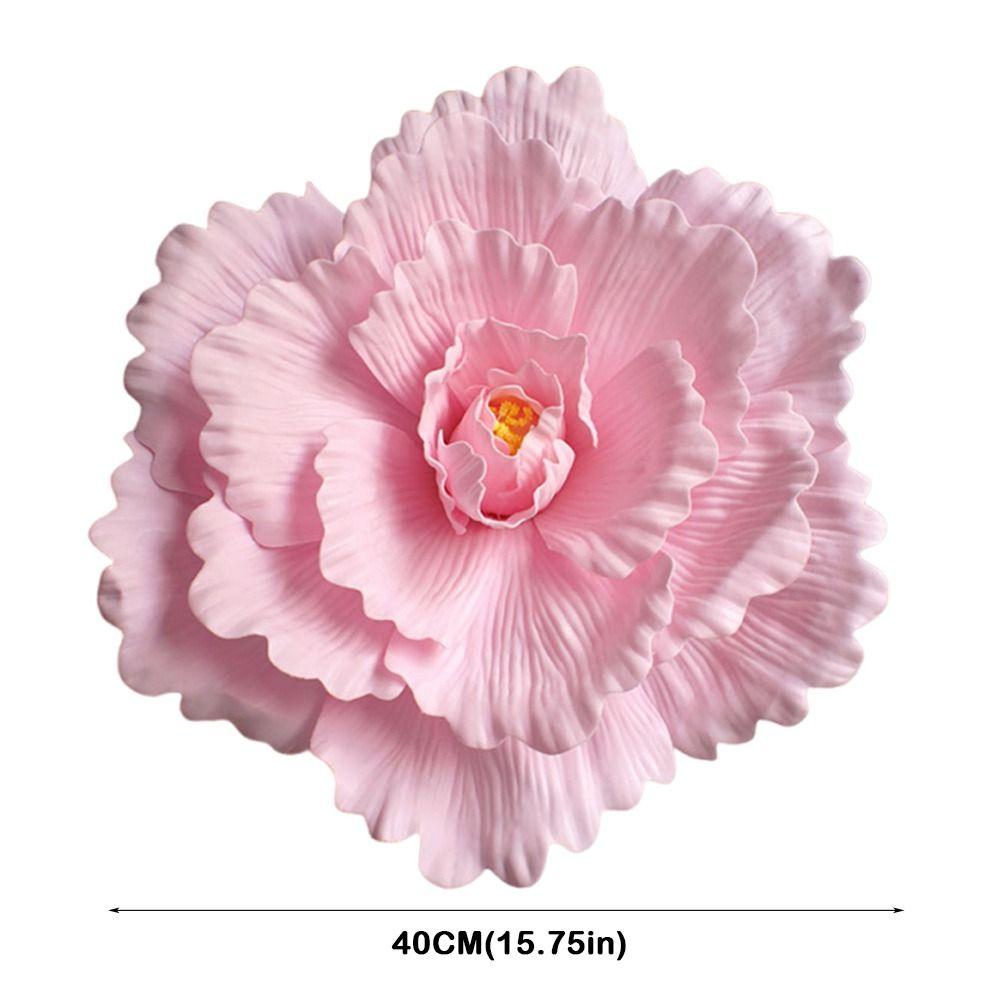 Stor Storlek Jätte Fotorekvisita PE-Skum Falska Blommor NY Rosbakgrund Väg