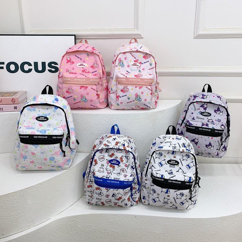 Kindergarten Student Schoolbag Cartoon Animation Cute Printed Boys And Girls Backpack Foreign Style Large Capacity Children'S Backpack