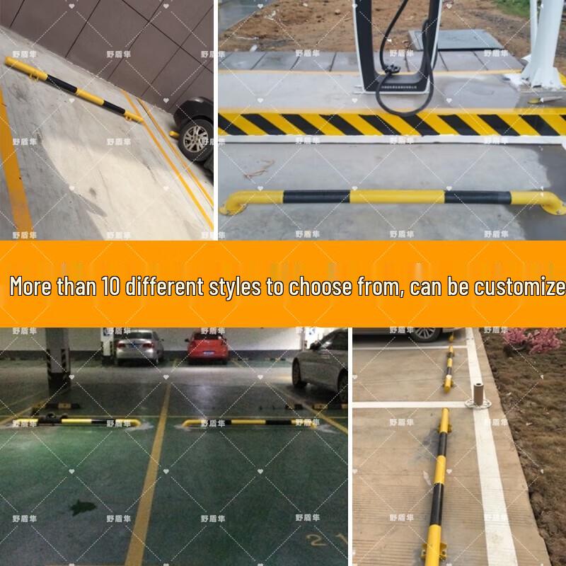 U-shaped Steel Parking Barrier