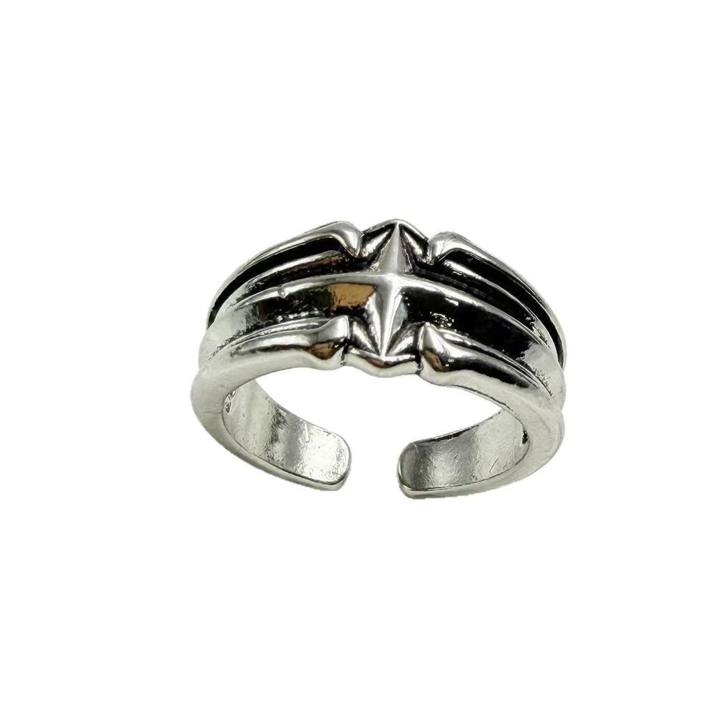 Men's Retro Punk Style Index Finger Ring - High-End Personalized Fashion