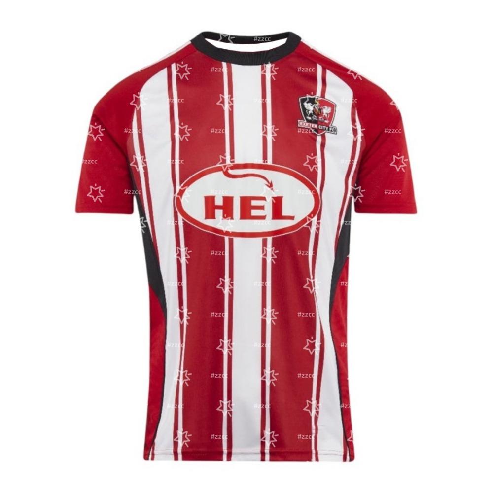 Exeter City Home Football Jersey Training Set Football Fan Gift Summer Sports Men's T-Shirt Kid's Clothing Tee Woman