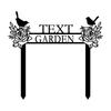 Garden Metal Signs Yard Art Custom Name Metal Stakes Outdoor Decor Garden Gift
