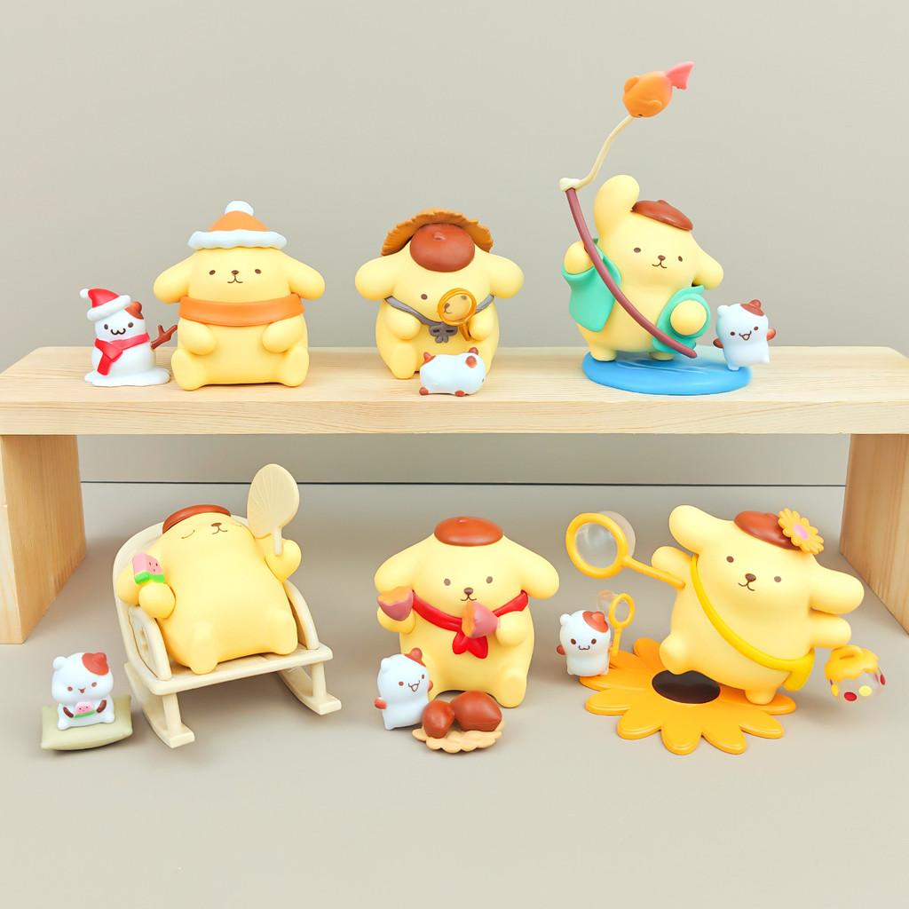Pudding Dog Pvc Blind Box Collectible Figures For Desk Decor And Gift