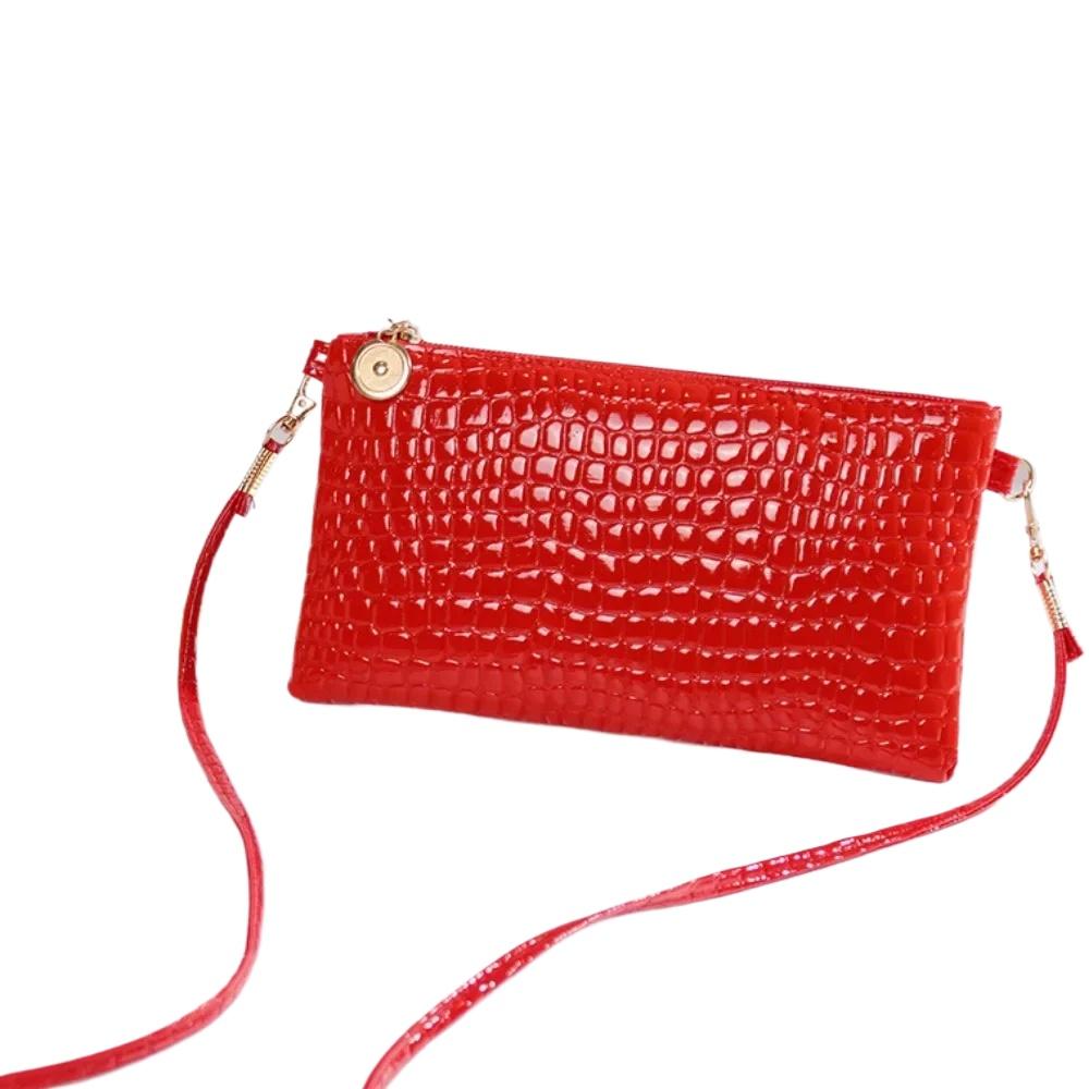 Fashion Crocodile Women's Bags Coin Purses Crossbody Bag Hardware Zipper Solid Color Texture Casual Simple Elegant Shoulder