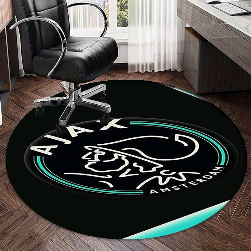Ajax Printed Round Rug Carpet Chair Rug Area Rug Entryway Doormats,for Office Chair Living Room Bedroom Kitchen Room.
