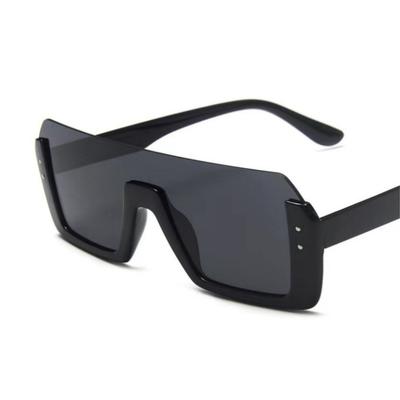 New Style Men's and Women's Sunglasses Fashion Multi-color Large Frame Square Round Face Retro Integrated Glasses