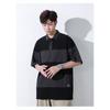Men's Color Block Stripe Polo Shirt Casual Short Sleeve Loose Fit Streetwear Top