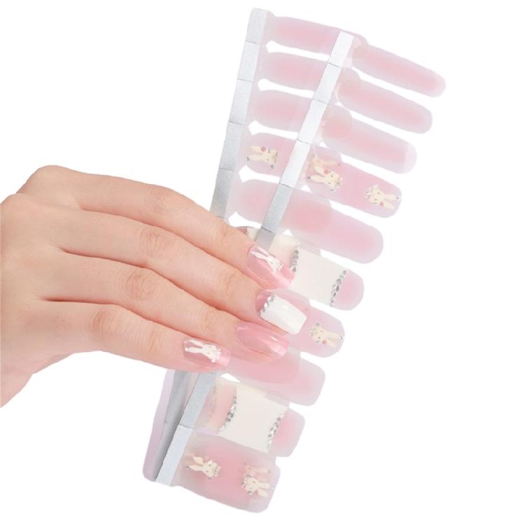 Gradient Nail Art Stickers Full Wrap Nail Stickers Self-Adhesive Nail Art Decals