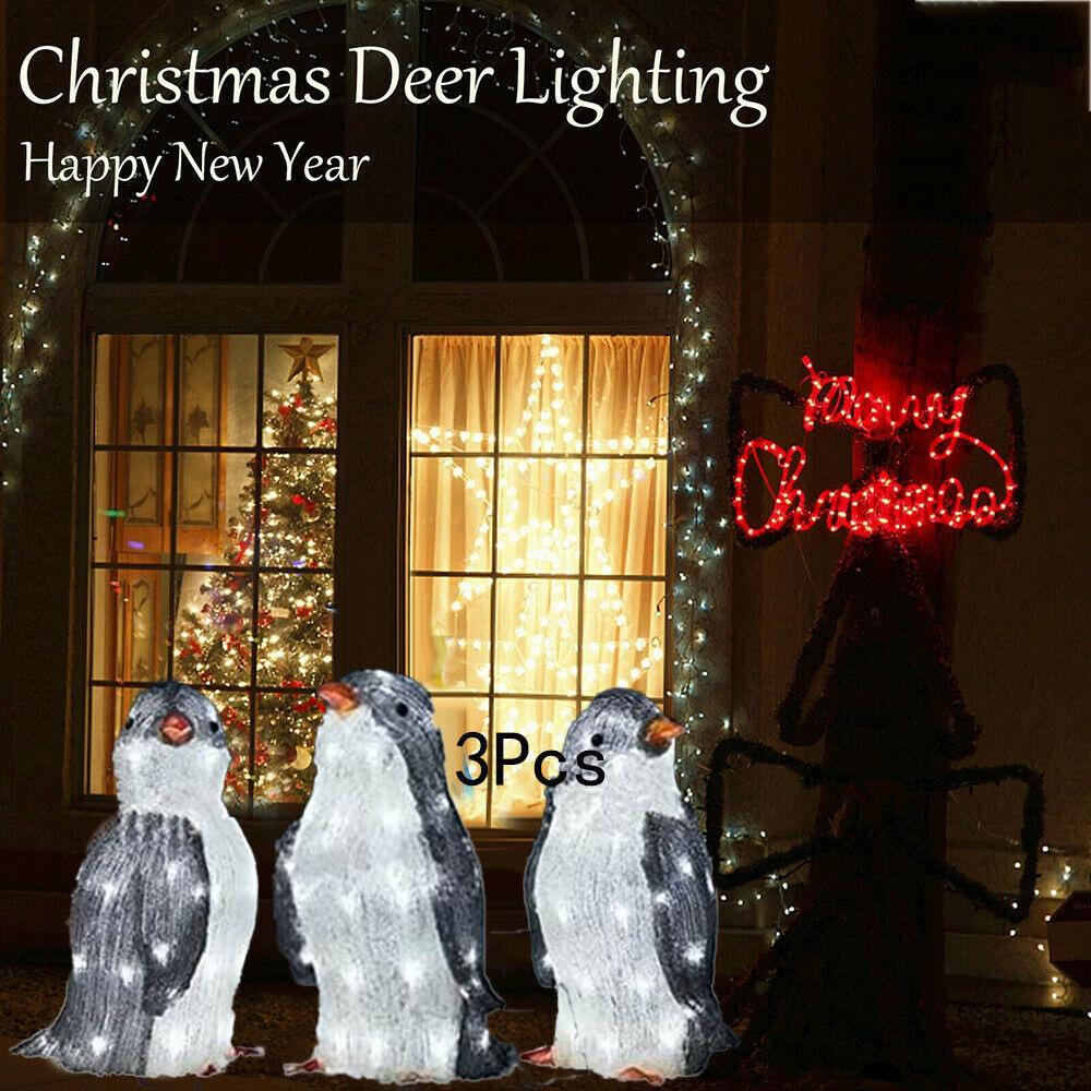 Light-Up Penguin Christmas DecorationPenguin Christmas Decoration Yard Ornaments