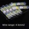 50 Uds. Conector de cables eléctricos de coche de contracción térmica, terminales de extrusión de soldadura, bloque de terminales, sujeción de cables de terminación