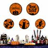 Halloween Wood Wall Hanging Welcome Door Hanging Door Number Wall Decoration Wall Decoration Round