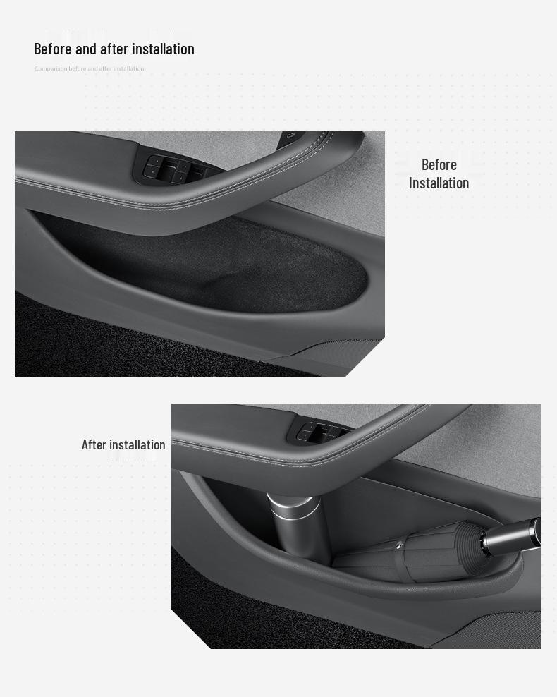 Tesla Model Y Door Slot Storage Box - 25-Piece Set