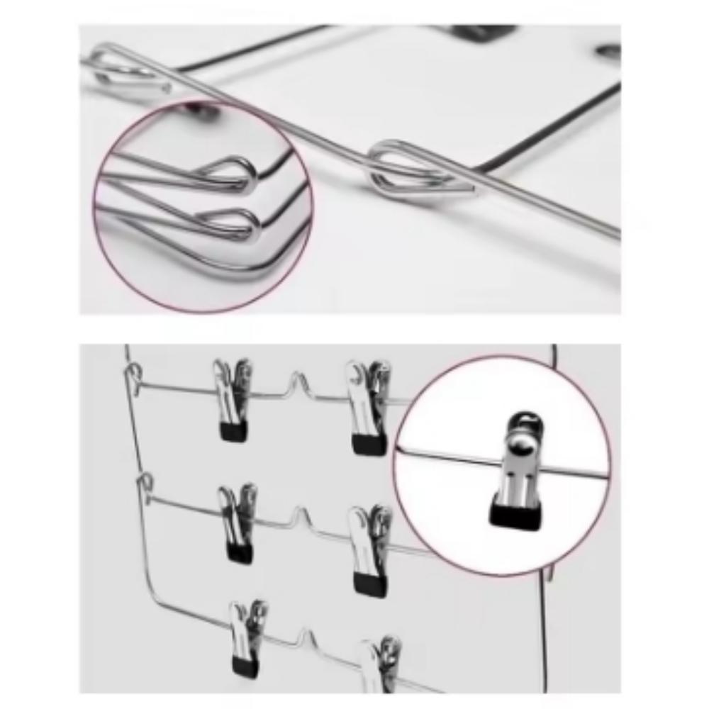 Multi-Functional Home Non-Slip Metal Pants Rack Creative Stainless Steel Seamless Hanger Simple Storage Skirt Rack