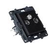 TV-R-SAT terminal socket for star installation 1.5 dB - black, N
