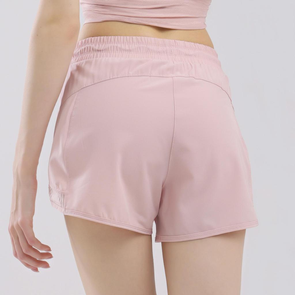 Women's Quick-Dry Blue Mid-Waist Sports Pants with Liner - One Size, Lightweight