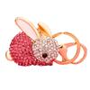 Creative Rhinestone Tiger Car Keychain Plush Accessory Beautiful Metal Keyring Gift