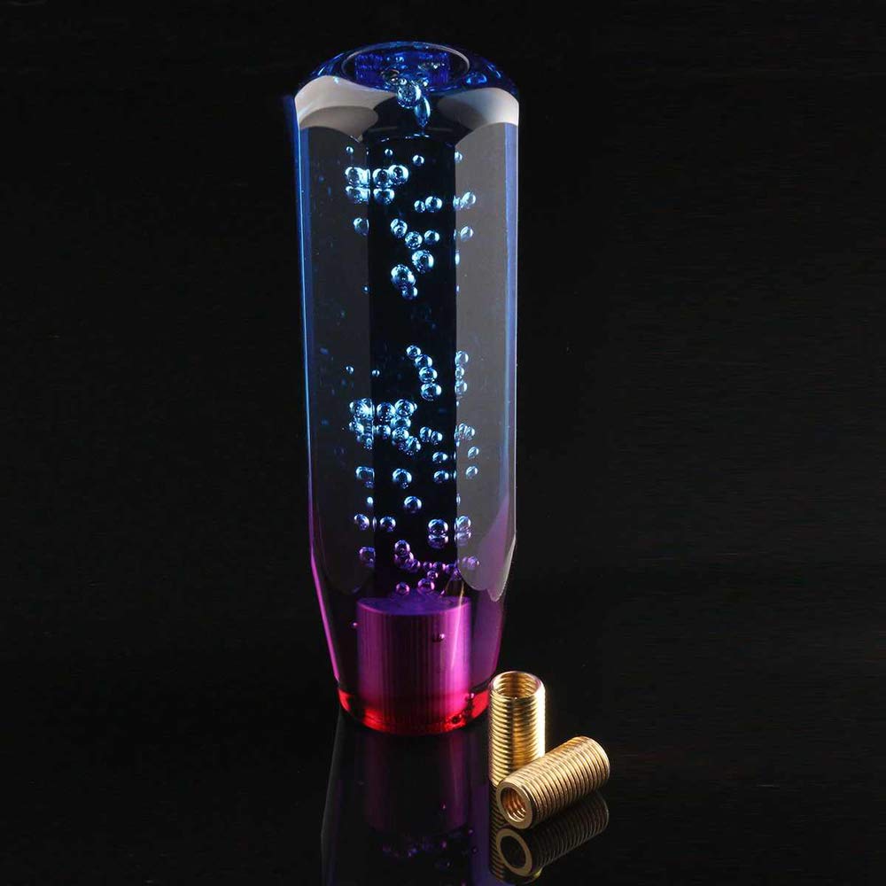 HANSWD Universal Crystal Shift Knob, Foam Included, Octagonal, 3.9 Inches (100 Mm), Bubble Gate,