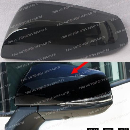 

Black Right Side Door Rearview Mirror Cover Trim Cap For Toyota RAV4 -