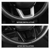 For Honda Accord 11th 2023-2024 Gloss Black ABS Steering Wheel U Type Cover Trim