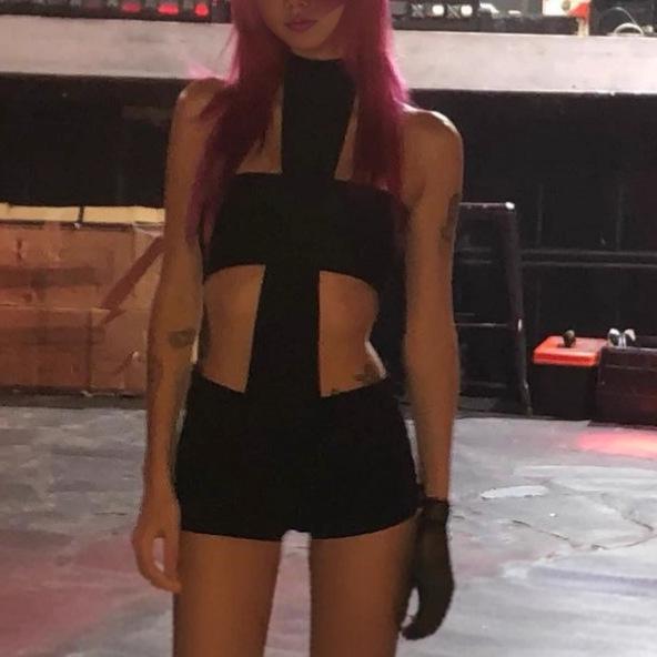 Europäisches & Amerikanisches Schlank geschnittenes Neckholder Bandeau Shorts Mode Set für Damen