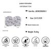 2023 New Trendy Temperament Niche Design Square Pleated Stainless Titanium Steel Earrings