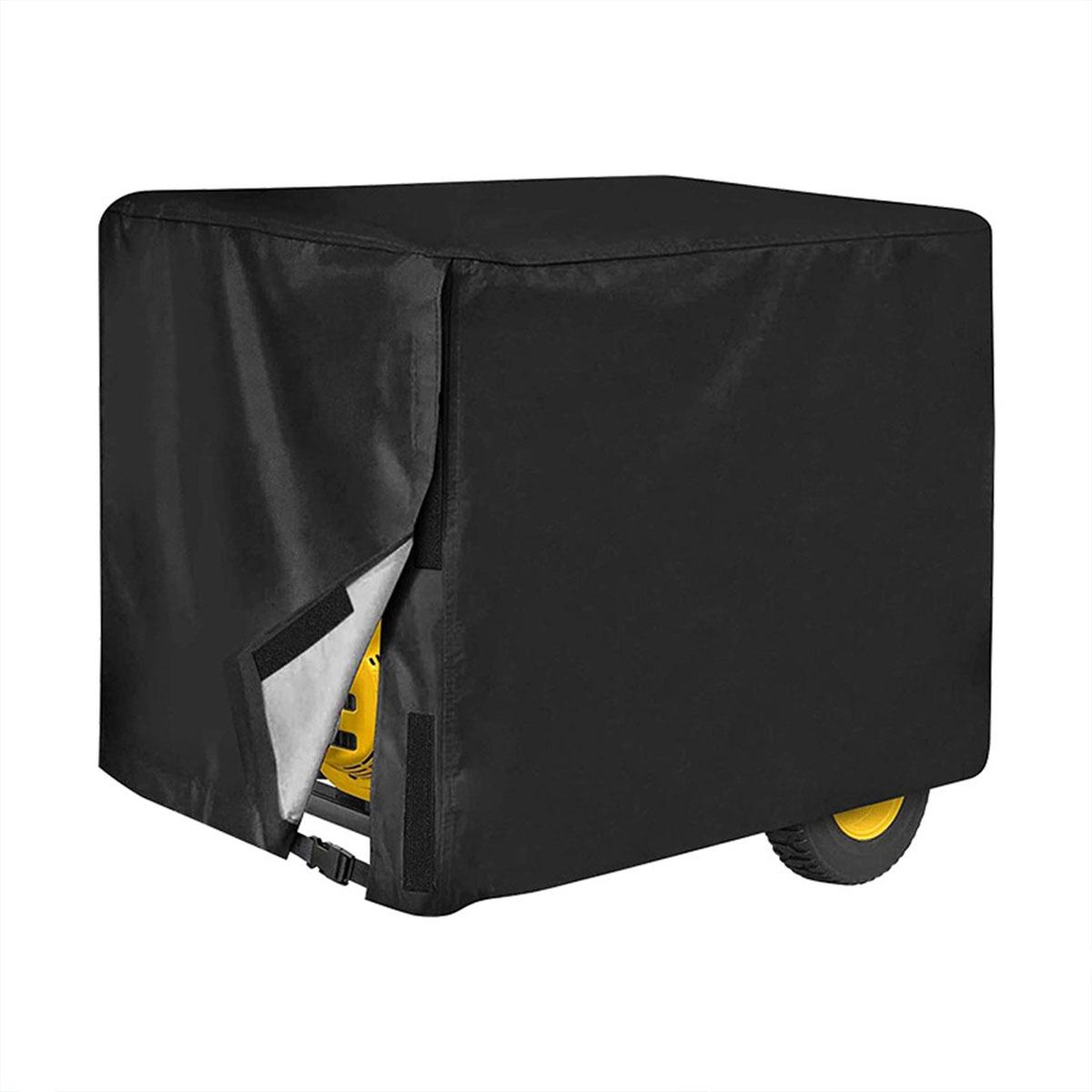Universal Waterproof Generator Covers for Most Generators 3000-15000 Watt Outdoor Portable Gas Generator or Inverter Generator nero