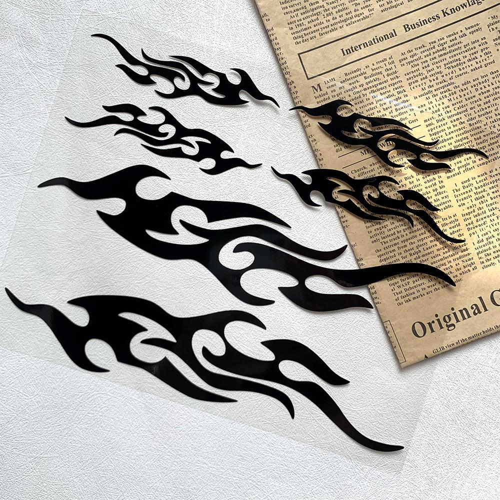 Autocolante Reflectorizante Flacără Negru/Roșu Moto Decor Motocicletă Motocicletă Scuter Decal Caroserie Accesorii pentru Honda CB650R PCX