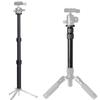 Telescoping Aluminum Center Column With 3 Adjustable Sections For Camera Mounts 1/4" 3/8" Compatibility