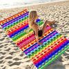 Colorful Mexican Serape Print Beach Towel Quick Dry Sand Free Oversized Bath Towel for Pool Travel Summer Vacation Boho Style