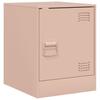 Nightstand Pink 34.5 x 39 x 44 cm Steel