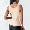 Women's Comfortable High-Stretch U-Neck Shaping Tank Top With Built-in Pads