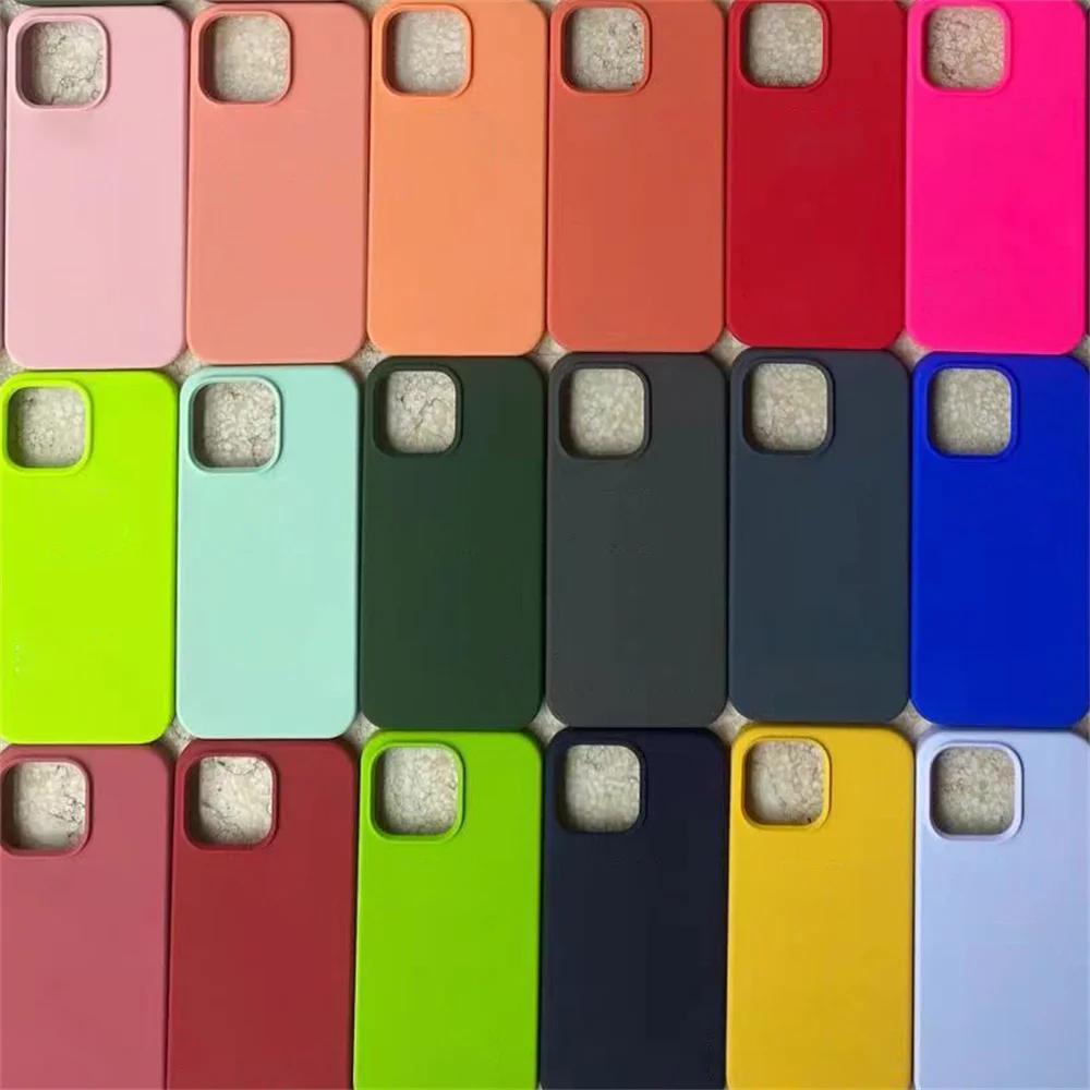 Husă Mată Oficială din Silicon Lichid Rezistentă la Șocuri pentru iPhone 17 16 15 14 13 12 11Pro Max X XS XR 7 8 Plus Husă Bumper pentru Spate