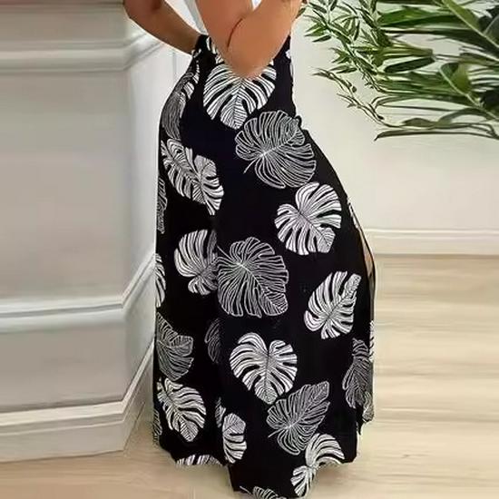 European & American Women's High Waist Printed Wide Leg Pants for Spring, Summer & Autumn - Available In All Sizes.