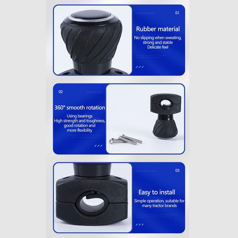 Auto Steering Wheel Bearing Booster Steering Wheel Spinner Knob Toughness Driving Helper Supplies for Truck SUV Sedan