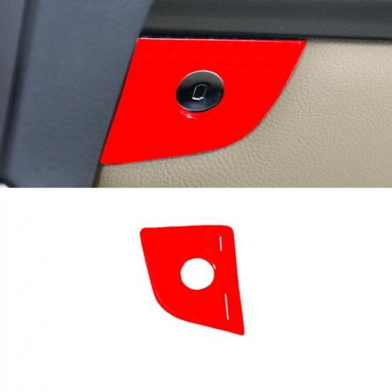 Car Co-Pilot Passenger Handle Strip Trim 1* For Ford Edge 2015- Bright Red