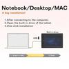 6'' Graphics Tablet 8192 Drawing Tablet Digital Tablet 233 Point Quick Reading