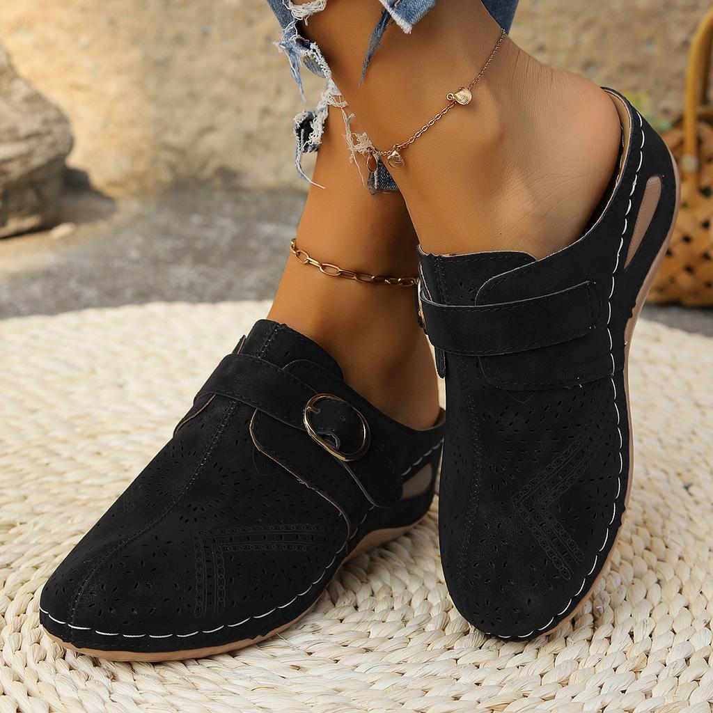 Fashion Women Round Toe Slippers 2024 Spring Summer Fashion Shallow Sandals Comfortable Lightweight Slippers Women Hot Slides Women