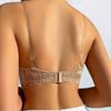 Sujetador Invisible de Encaje Bordado con Alas Laterales para Sujetar los Senos Laterales y Recoger Vestidos de Novia Especial Anti-exposición Hermoso Top Tubo de Espalda Descubierta