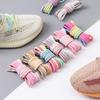 Bold Cotton Round Colorfu Linen Shoe Laces for Sneakers Shoes Boots - Shoelace Round Shoestrings Accessories