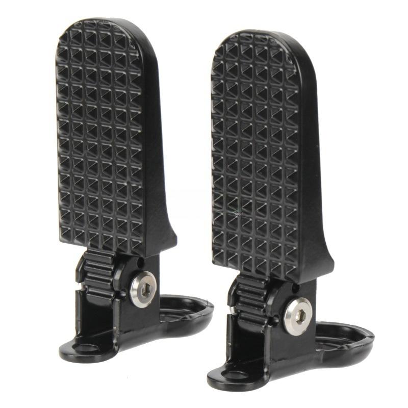 

For national standard electric bicycle rear seat modification folding foot pedal put pedal foot rest pedal accessories чёрный