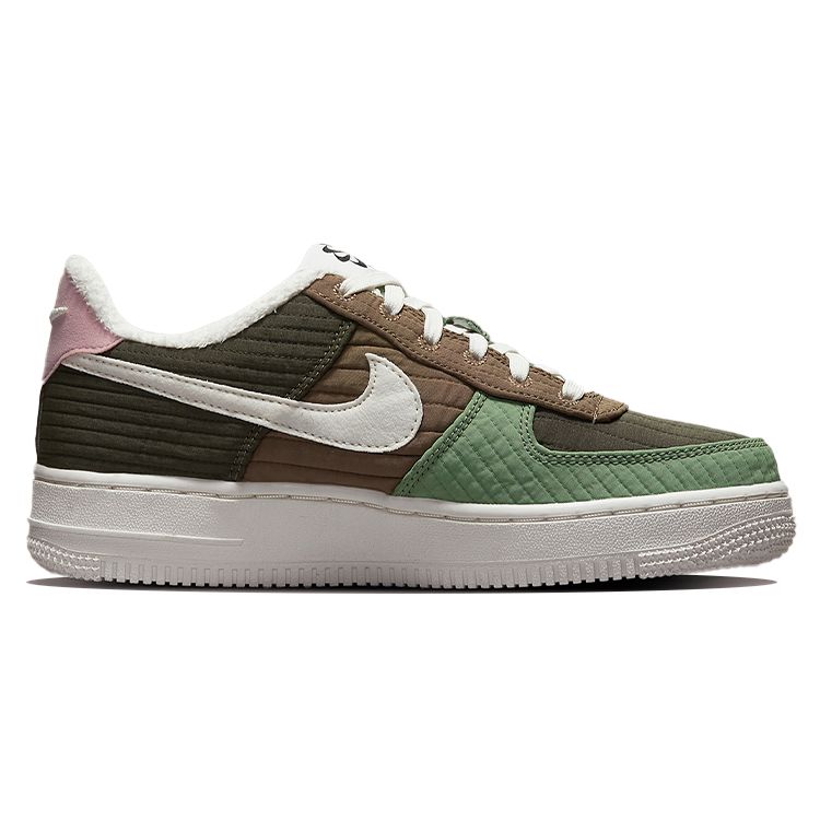 Nike Buty Sneakers Dziecięce Air Force 1 GS Toasty Zielony Oliwkowy-Zielony Żagiel DO5215-331