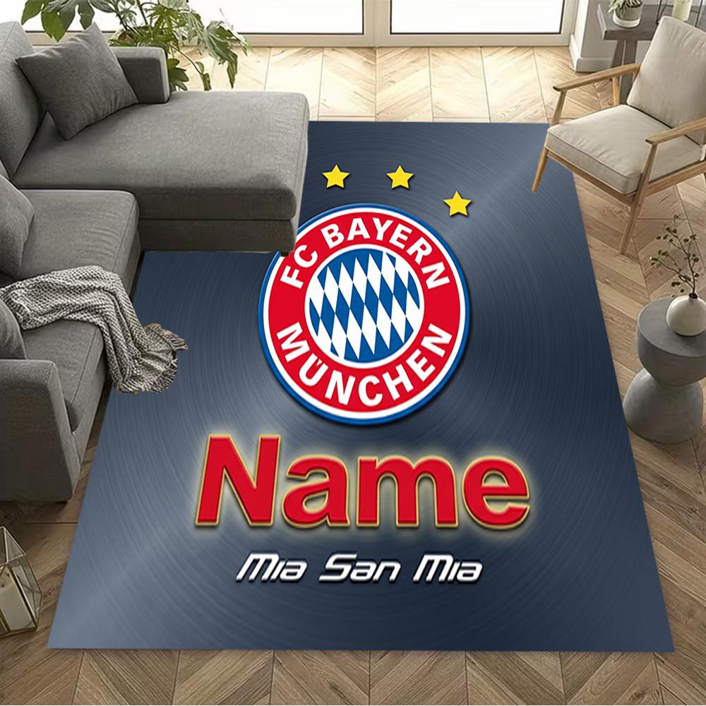 Bayern Munich Crest Carpet Design for Hallway Bedrooms Balcony Kitchen Anti-slip Rug Anime Office Decor Perfect Birthday/Christmas Gift Idea