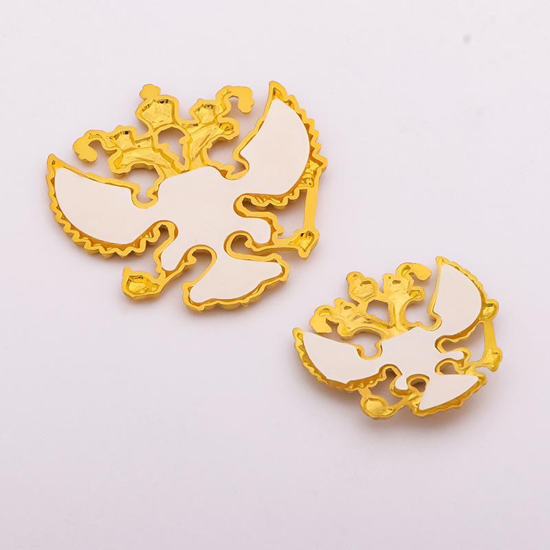 1 stk Mindemærke Emblemer Rusland Dobbelt Hovedet Ørn Nationalt Emblem Metal Broche Diy Jakkesæt Skjorte Krave Dekoration Pins Smykker Håndværk