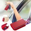 Leather Car Key Fob Holder Organizer Pouch Split Luxury Anti-Theft Remote Entry Smart Fob Case Bag With Zipper for Women Men