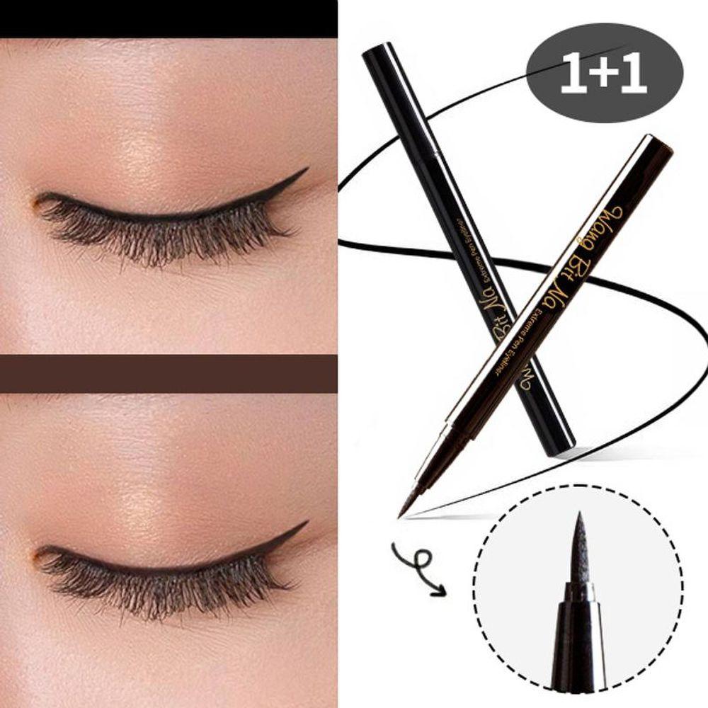 

UTHMAX [1+1] Extreme Pen Eyeliner Super Waterproof Brush Pen 1 black + 1 dark brown