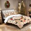 3pcs Christmas Cute Reindeer Printed Chipless Bedding Set Multi Size Bedding Decoration for Bedrooms