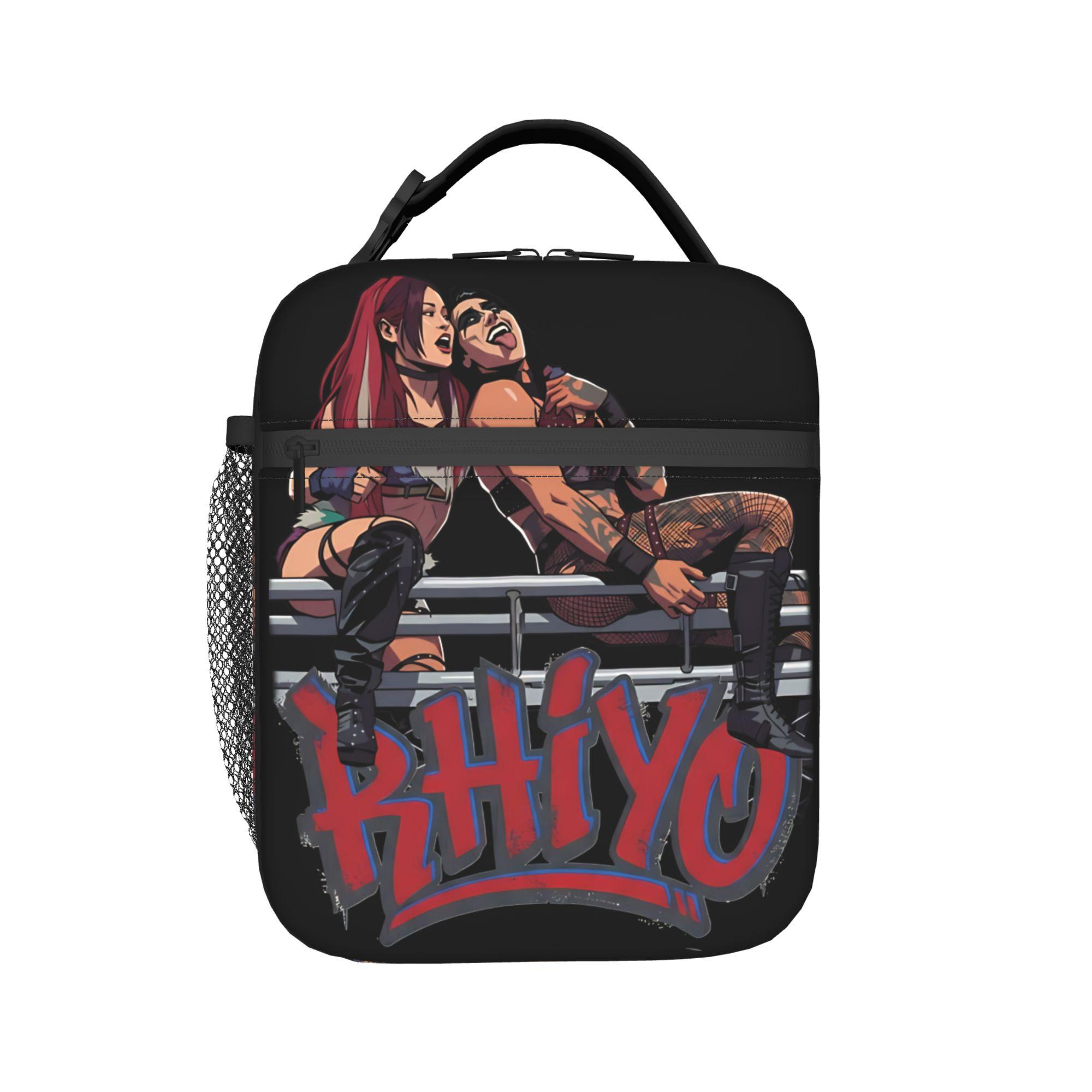 Rhea Ripley Iyo Sky Wrestling Insulated Lunch Bags for Men Women Rhiyo Bags Portable Cooler Thermal Lunch Box For School Office One Size