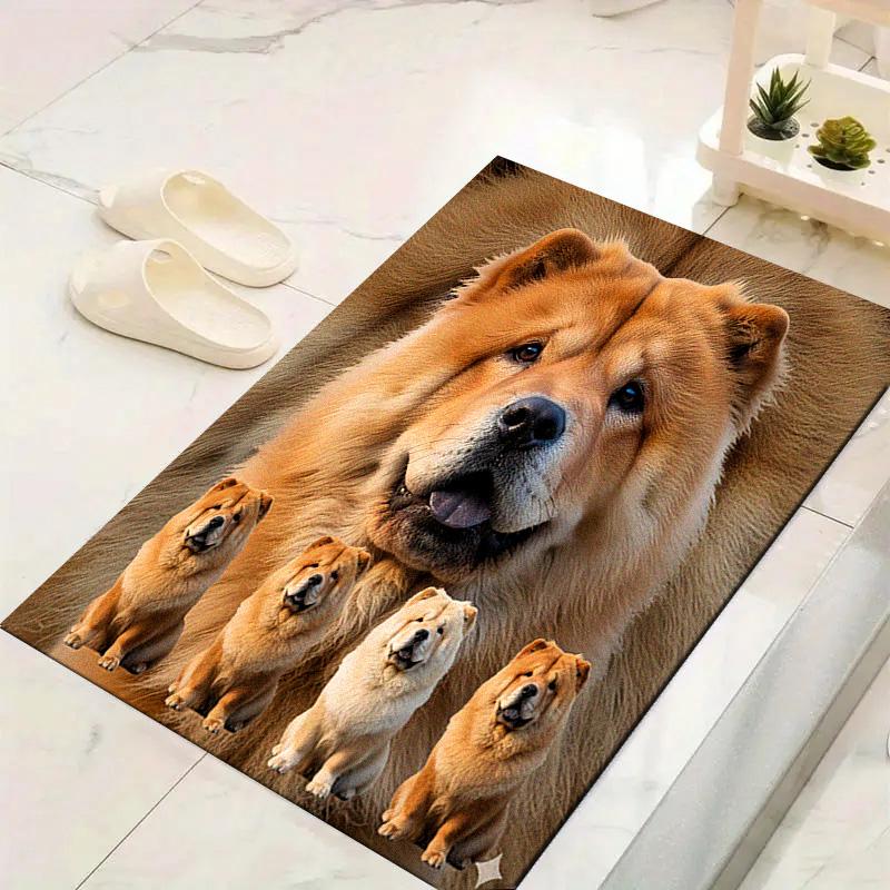 Samoyed and Shilu Carpet Rug for Living Room Bedroom Home Sofa Decoration,Kids Play Non-slip Floor Mat